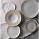 Assiettes triangulaires Churchill Studio Prints Kintsugi Agate Grey Lotus 177mm (Lot de 12)