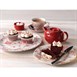 Assiettes plates Churchill Vintage Cranberry Rose Print 170mm (Lot de 6)