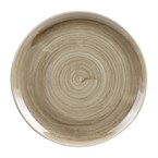 Assiettes rondes Churchill Stonecast Patina Antique Taupe 324mm (Lot de 6)