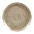 Assiettes rondes Churchill Stonecast Patina Antique Taupe 288mm (Lot de 10)