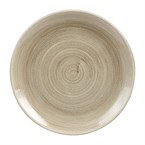 Assiettes rondes Churchill Stonecast Patina Antique Taupe 260mm (Lot de 9)