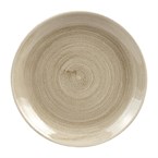 Assiettes rondes Churchill Stonecast Patina Antique Taupe 217mm (Lot de 12)