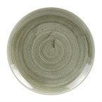 Assiettes rondes Churchill Stonecast Patina Antique Green 217mm (Lot de 12)
