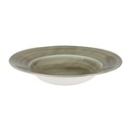 Bols bord large Churchill Stonecast Patina Antique Wide Green 280mm (Lot de 12)
