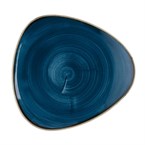 Assiettes triangulaires Churchill Stonecast Java Blue Lotus 228mm (Lot de 12)