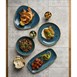 Assiettes oblongues Churchill Stonecast Java Blue 350mm x 187mm (Lot de 6)