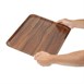 Plateaux stratifiés lisses Capri Cambro noyer 460mm 