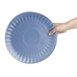 Assiettes plates Olympia Corallite bleues 280 mm (lot de 6)