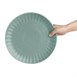 Assiettes plates Olympia Corallite vertes 280 mm (lot de 6)