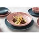 Assiettes calottes Olympia Corallite pêche 220x50mm (lot de 6)