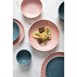 Assiettes calottes Olympia Corallite pêche 220x50mm (lot de 6)