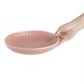 Assiettes calottes Olympia Corallite pêche 220x50mm (lot de 6)