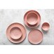 Assiettes calottes Olympia Corallite pêche 160x40mm (lot de 6)