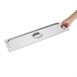 Couvercle inox Vogue GN 2/4 
