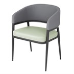 Fauteuils d'intérieur Bolero Meridian gris / pistache (lot de 2)
