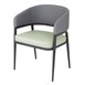 Fauteuils d'intérieur Bolero Meridian gris / pistache (lot de 2)