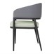 Fauteuils d'intérieur Bolero Meridian gris / pistache (lot de 2)