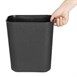 Poubelle pour hôtel/bureau noire Bolero 8L 