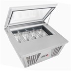 Congélateur à glace de comptoir Polar Série G 4 bacs Napoli