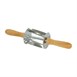Rouleau à mini croissants en inox poignée bois Gobel Louis Tellier 345x75x75mm
