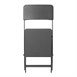 Chaises pliantes en rotin PE Bolero noires (lot de 2)