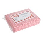 Chiffons non tissés très résistants Jantex rouges (lot de 25)