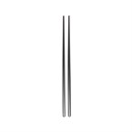 Set de baguettes réutilisables en inox 18/10 PVD Comas noires (lot de 12)