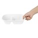 Barquettes ovales 2 compartiments en bagasse Fiesta Compostable 900ml (lot de 100)