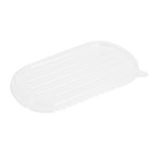 Couvercles PET pour barquettes ovales en bagasse Fiesta Recyclable 