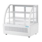 Vitrine réfrigérée de comptoir Polar série C blanche 100L
