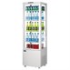 Vitrine réfrigérée porte incurvée économe en énergie Polar série C blanche 235L