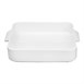Plats à four carrés avec poignées Olympia Whiteware 260x225x50mm (lot de 2)