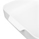 Plats à four carrés avec poignées Olympia Whiteware 260x225x50mm (lot de 2)