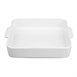 Plats à four carrés avec poignées Olympia Whiteware 200x180x40mm (Lot de 3)