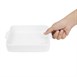 Plats à four carrés avec poignées Olympia Whiteware 200x180x40mm (Lot de 3)