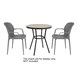 Table ronde d'extérieur Marston Bolero noire 700mm