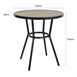 Table ronde d'extérieur Marston Bolero noire 700mm