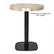 Pied de table en fonte Bolero noir 720x420mm