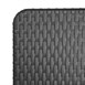 Table pliante rectangulaire en rotin PE Bolero noire 