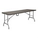 Table pliante rectangulaire en rotin PE Bolero marron 