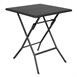 Table pliante carrée Bolero noire 620mm