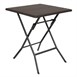 Table pliante carrée marron Bolero 620mm