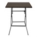 Table pliante carrée marron Bolero 620mm