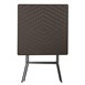 Table pliante carrée marron Bolero 620mm