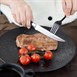 Couteaux à steak rivetés Olympia Premium avec manches en ABS noir (lot de 6)