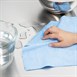 Chiffons en microfibre Nisbets Essentials bleus 300x300m