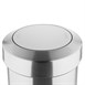 Poubelle en acier brossé Bolero avec couvercle basculant 70L
