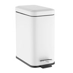 Poubelle de salle de bain slim Jantex blanche 5L