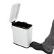 Poubelle de salle de bain slim Jantex blanche 5L