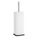 Brosse et support WC carré blanc Jantex